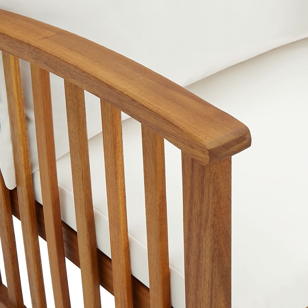 Emaga 5-cz. zestaw wypoczynkowy do ogrodu, poduszki, drewno akacjowe